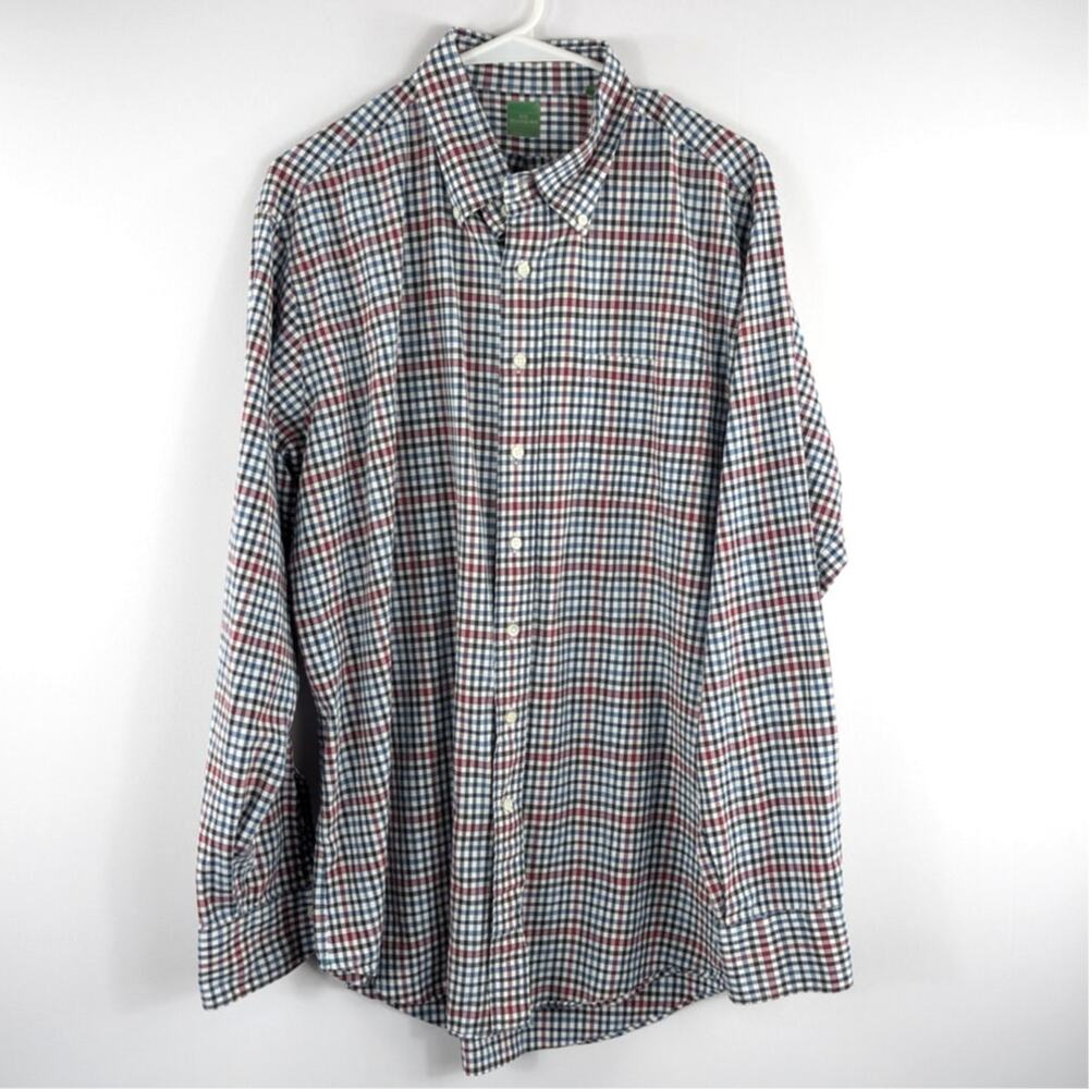 Sid Mashburn XL Button Down Shirt Mens Long Sleeve Check Cotton Classic